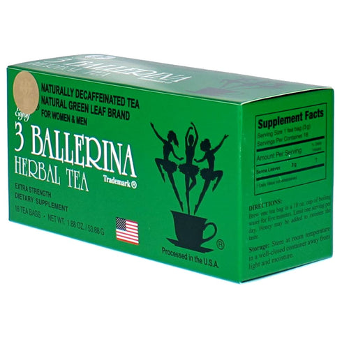 3 Ballerina Tea Extra Strength 36 Count, 18 Tea Bags, (Pack of 2)