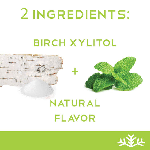 Spearmint KETO Xylitol Candy Chips - SNØ 1.5oz Tin - Sugar-Free, Low Carb, Diabetic-Friendly, Vegan & Kosher Candy