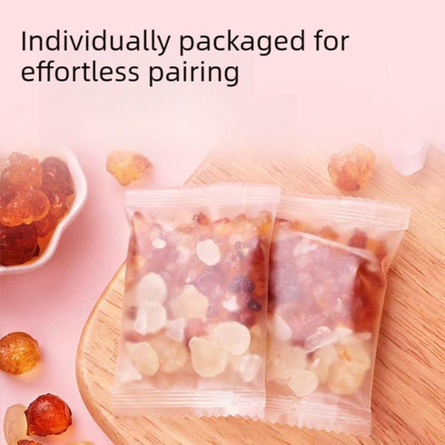 15g*30 Packets, Peach Gum Snow Swallow Saponin Rice Combination, Individual Small Scientific Ratio, Natural Plant Raw