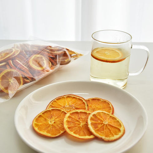 7oz/200g, (7 OZ) Dehydrated Dried Oranges For Cocktails, Dried Orange Slices No Sugar Added Fruit Tea