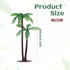 Gtziqa 16 Palm Tree Cake Topper, Pcs Fake Palm Tree Decor Mini Coconut Trees Model Artificial Tropical Rainforest