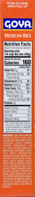 7 (Pack 12) Goya Foods Mexican Rice Mix, Chicken Flavor, Ounce