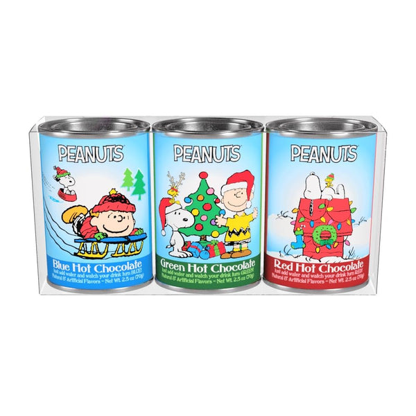 McSteven's Peanuts Colored Hot Chocolate - Set of Three 2.5 oz Festive
