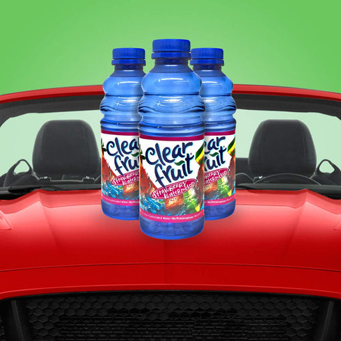 Clear Fruit 12 Pack 20 Water Ounce Bottles Non Carbonated Water Beverage (Cherry Blast)