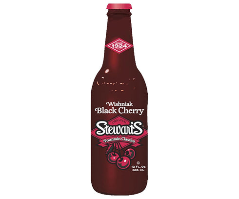 12 oz (12 Stewart's Wishniak Black Cherry Soda, fl Glass Bottles)