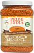 Pride Of India - Indian Split Masur Red Lentils - Protein &