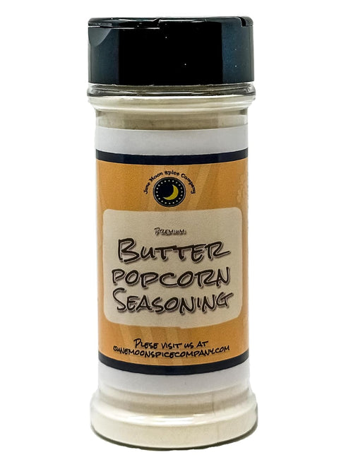 Premium Butter Flavored Popcorn Seasoning - Large Shaker, Calorie Free, Fat Free, Low Sugar, Gourmet Flavor