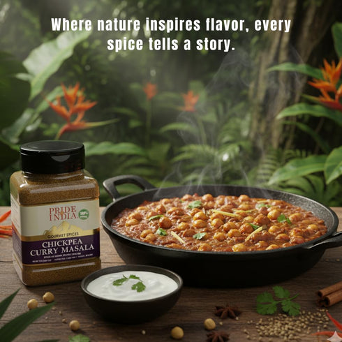7 oz. Pride of India - Chickpea Curry Masala Seasoning Spice Authentic Indian Taste Spice Blend for Curry Dishes