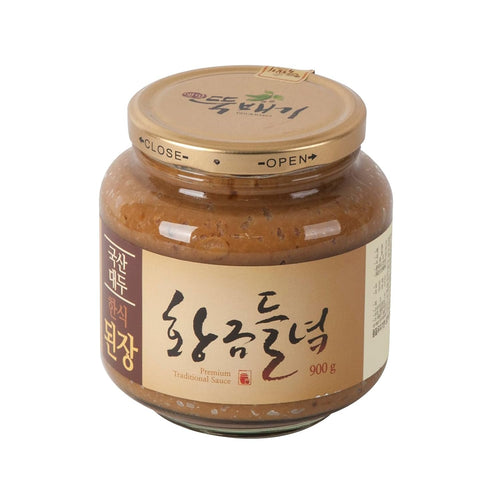 HELLO KFOOD DDUKBAEGI 1-year Fermented Traditional Doenjang, Korean Soybean Paste 1 900g
