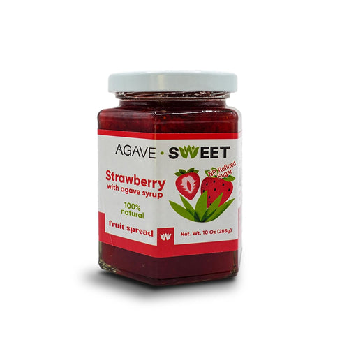 Agave Sweet Natural Strawberry Fruit Spread Sweetened with Agave Syrup | No