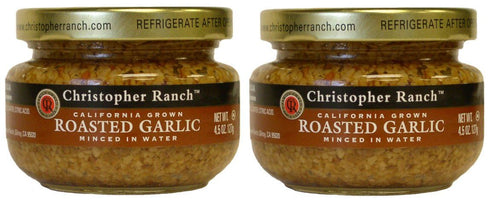 Christopher Ranch Minced Roasted Garlic in Water, California Grown Fresh, Pre-Minced for