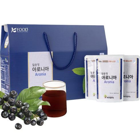 Korean Food ILSONGJUNG 100% Pure Aronia Juice No Added Sugar, Antioxidant-Rich Superfruit