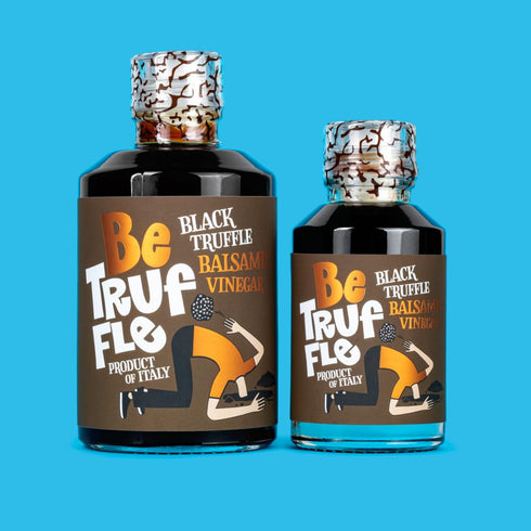 8,4 OZ 250ml 100% Be Truffle - Black Truffle Balsamic Vinegar fl. - - Made in Italy - Vegan, Gluten-Free
