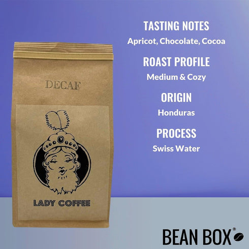 12 Organic Honduras Decaf - Roasted by Longshoreman's Daughter Coffee - Whole Bean Coffee - Ounce Bag