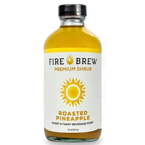 Fire Brew Premium Shrub Roasted Pineapple Shrub | 16 Concentrated Servings of