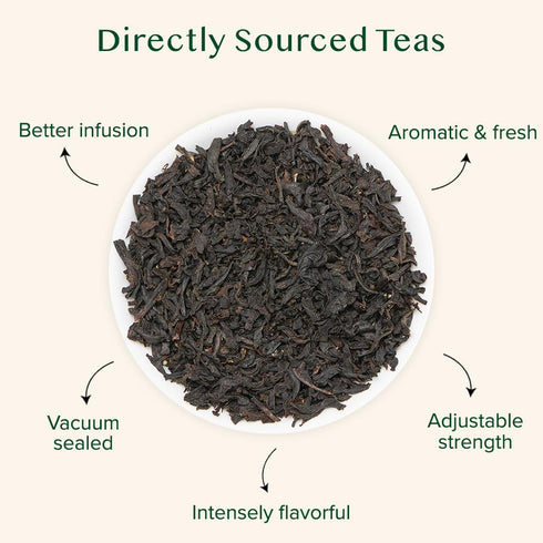 170+ (340g/12oz) 100% VAHDAM, Earl Grey Tea Loose Leaf Cups Citrusy & Delicious Black Tea blended with Natural Oil