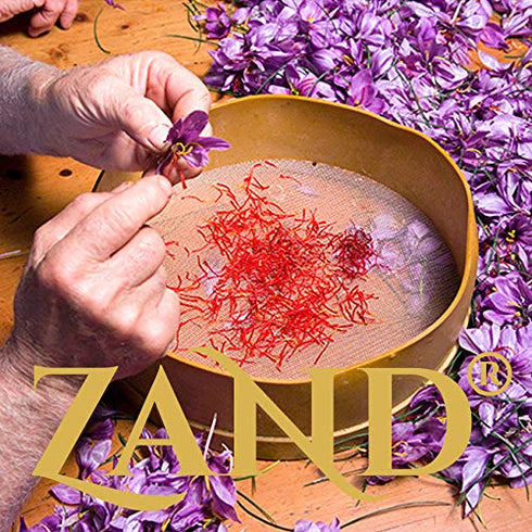 Zand Persian Saffron Threads, 2 Grams Premium Grade A Organic Pure Saffron in Decorative Tin