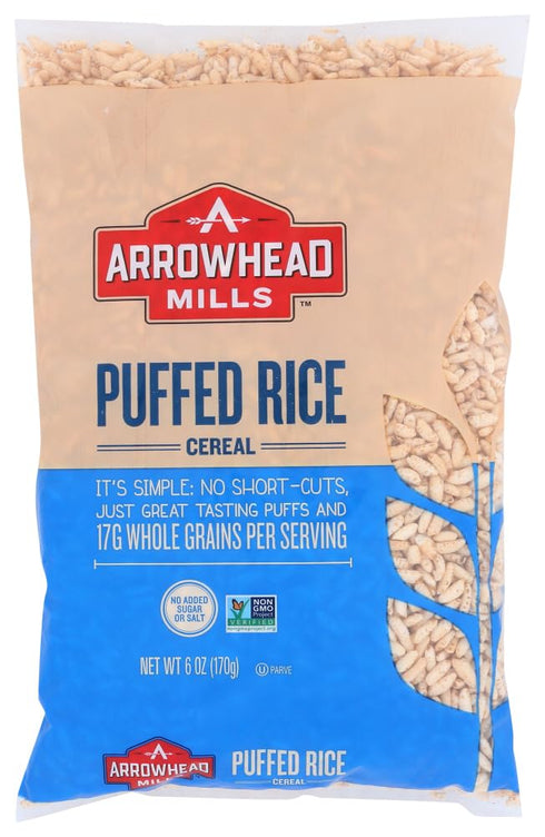Arrowhead Mills Natural Puffed Rice Cereal -- 6 oz - 2 pc