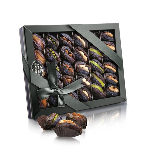 Malatya Pazari Mixed Stuffed Dates Gift Box Medjool Dates Filled with Nuts