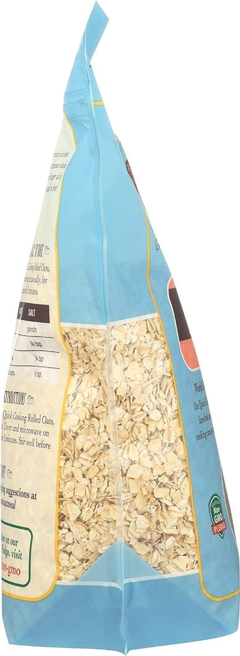 Bob's Red Mill Organic Quick Cooking Rolled Oats, 32 Ounce (Pack of 2)