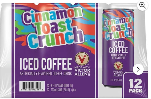 Victor Allen's Coffee Cinnamon Toast Crunch Iced Coffee, 12 Pack - 8oz