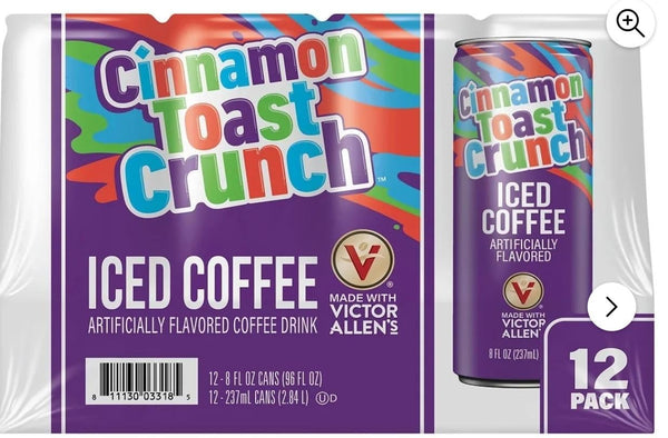 Victor Allen's Coffee Cinnamon Toast Crunch Iced Coffee, 12 Pack - 8oz