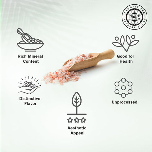 Pack 6 84+ (4.2 oz, 119.1 Pride Of India - of - Pure Himalayan Pink Salt - Enriched w/ Natural Minerals, Medium Grind