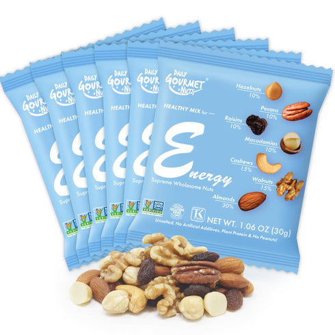 Daily Gourmet Nuts - Energy Mix/Healthy Trail mix Individual Packs/Premium Nuts &