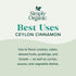 2.08 Simply Organic Ceylon Ground Cinnamon, Ounce, Non-GMO Organic Cinnamon Powder