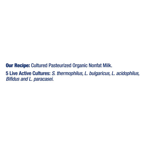 Stonyfield Organic 32 oz. (16g), 0% Greek Nonfat Yogurt, Plain, High in Protein Fat; Multiserving Yogurt Snack