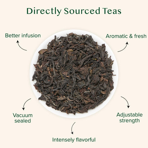 (50+ 3.53oz) VAHDAM, High Mountain Oolong Tea Leaves From Himalayas Cups, Strong & Robust Oolong Tea | High Elevation