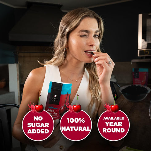 7.05 oz 2-Pack Loika - Dried Sweet Pitted Cherries No Added Sugar, No Preservatives, High in Fiber, GMO-Free, Perfect