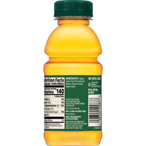 100% 10 oz. (Pack 12) Tree Top Apple Juice, Fl