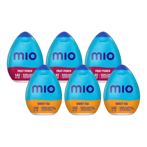 Mio Water Enhancement Variety Pack Includes 3 Fruit Punch and 3 Sweet