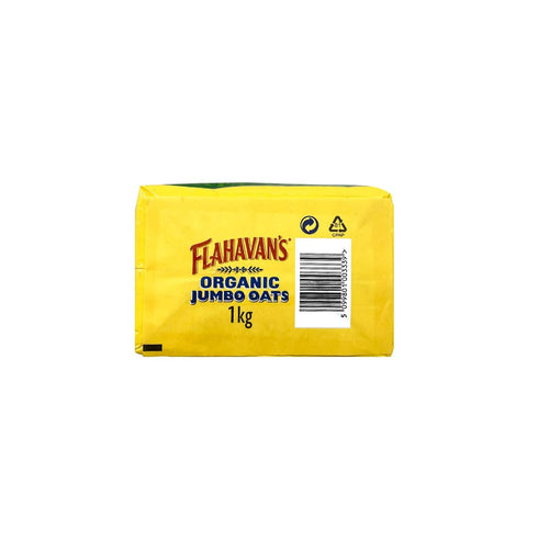 200 2.2 Lbs (1kg) Flahavan's Organic Jumbo Oats | A Larger, Thicker Organic Oatflake | Trusted For Over Years |