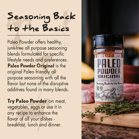 Paleo Powder All Purpose Seasoning, Original Flavor, Certified Keto, Gluten Free