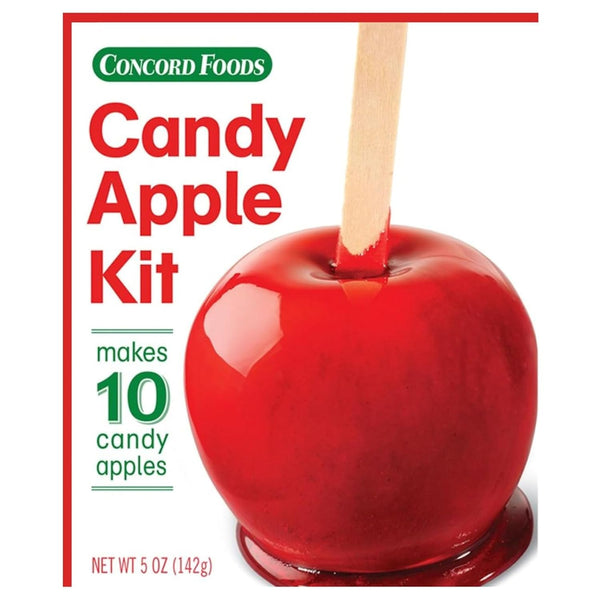Concord Foods Candy Apple Kit Classic Red Apples for Family Treats, Carnivals,