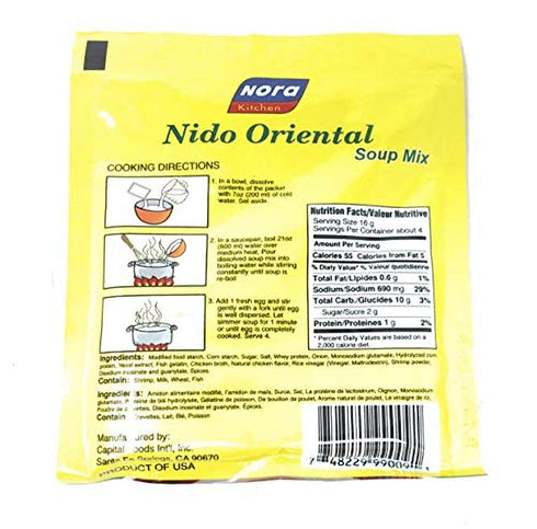 Nora Kitchen Chinese Style Nido Oriental Soup Mix 2.18oz (62g) 6 Pack