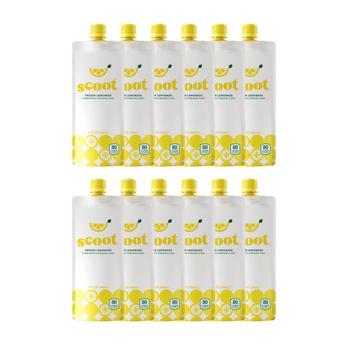 Scoot Frozen Lemonade Original Lemon 3-ounce Shelf-stable Pouches of Classic Lemon Flavor