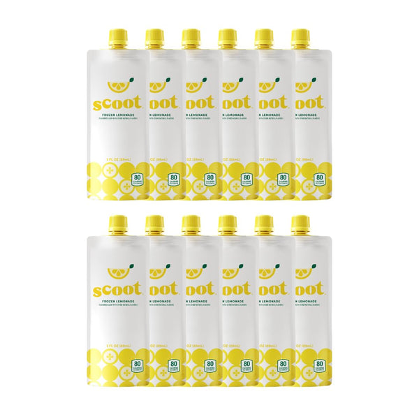 Scoot Frozen Lemonade Original Lemon 3-ounce Shelf-stable Pouches of Classic Lemon Flavor