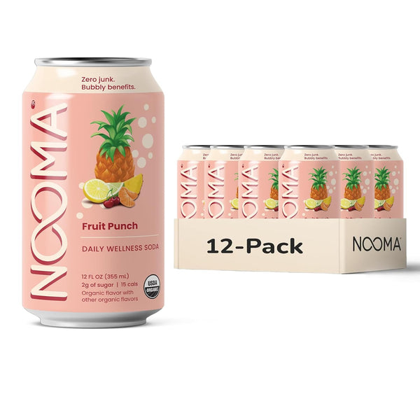 NOOMA - Daily Wellness Soda - Low Calorie & Low Sugar Healthy