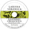 Larissa Veronica Raspberry Cream Soda French Roast Coffee (Single Serve K-Cup Pods) (Gourmet, Naturally