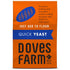 Doves Farm Quick Yeast, 4.41 Oz (125gm) for Bread & Pizza Dough Baking, Instant Dry Yeast