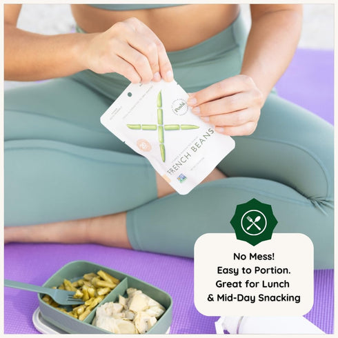 Pack (10 Pack, 1.76 oz) POSHI Marinated French Green Bean Snack | Original Flavor | Keto, Vegan, Paleo, Non GMO, Low