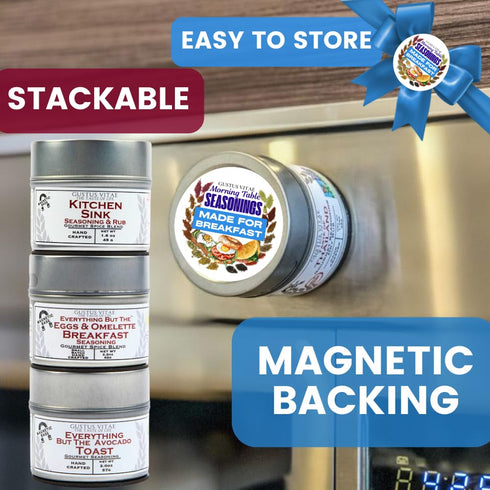 Packaged Set 3 GLP-1 Made for Breakfast: The Morning Table Seasonings | Gift of Spice Blends | All Natural, Non GMO |