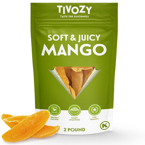 Dried Mango Slices - Soft & Juicy Sweet Dried Mango Slices Healthy