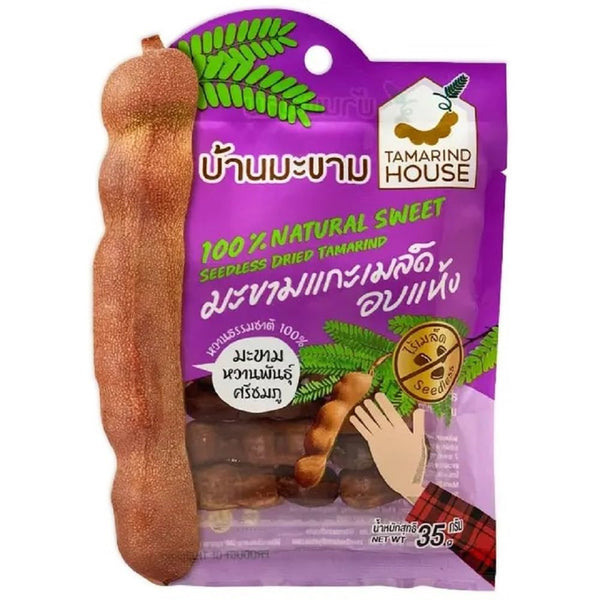 Tamarind House Seedless Dried Sweet Tamarind 35 Grams/bag (Pack of 3)