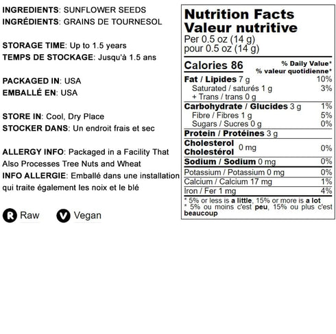 5 Food to Live Raw Sunflower Seeds in Shell, Pounds Fresh, Crunchy and Nutty Snack for on-the-go, Preservative-free