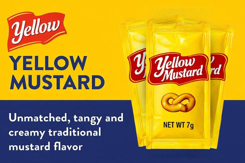 PailSail 7gm Pack) Packets (150 200 300 400 1000) Pack (300 Pack, 300 Count) Yellow Mustard - (Multiple | Condiment | |