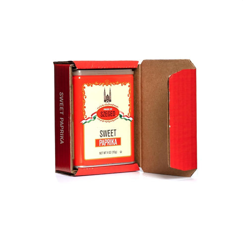 Pride of Szeged Sweet Paprika Powder, Seasoning Spice, Deep Red, 4 oz. Tin